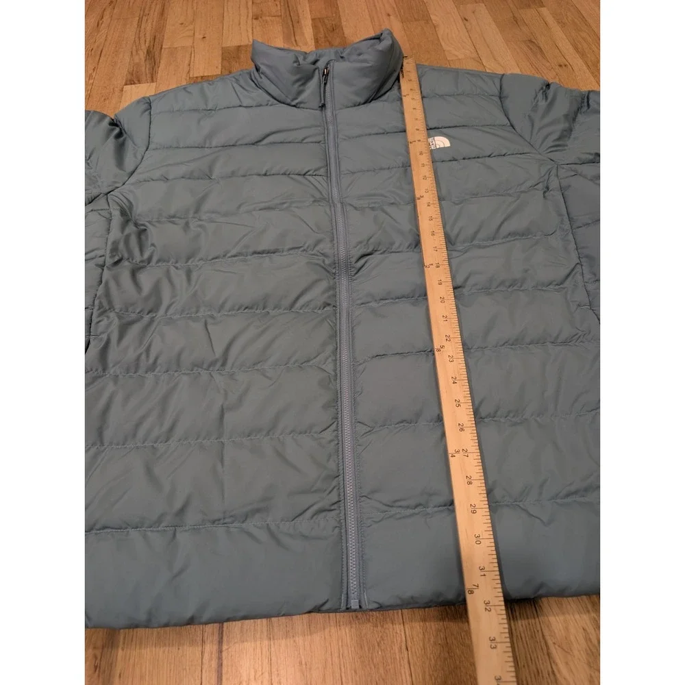 The North Face Jacket Mens Big 4X Aconcagua 3 Puffer Quilted Down Algae Blue
